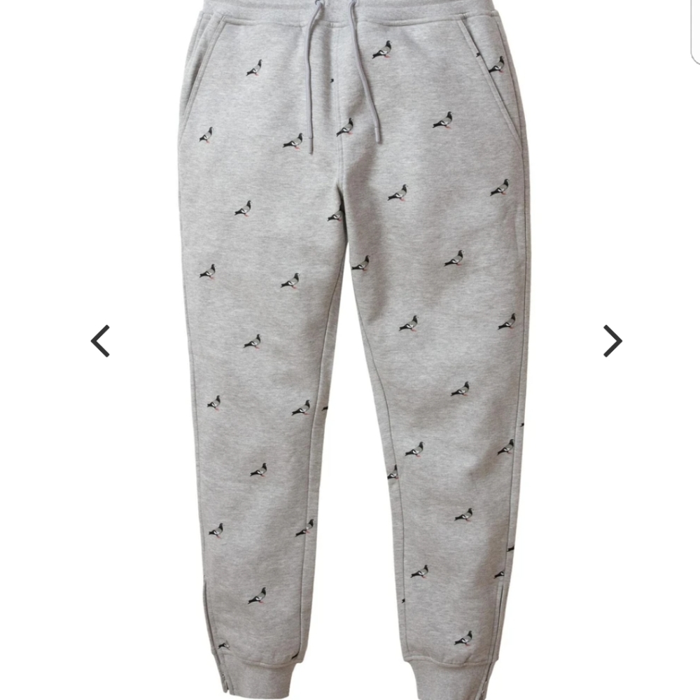 Staple Pigeon All Over Logo Heather Sweats Sz M